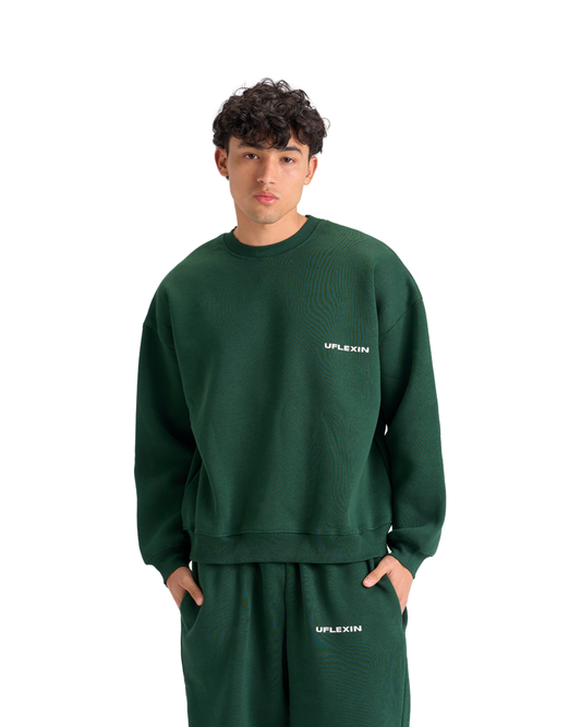 OLIVE GREEN FOUNDING MEMBER CREWNECK