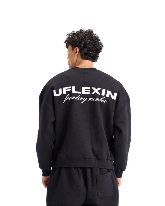 BLACK FOUNDING MEMBER CREWNECK